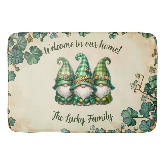 Tapete De Banheiro Personalize this St. Patrick's Day (Frente)