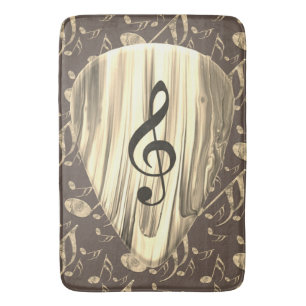 Tapete De Banheiro Personalized Music Note Guitar Pick