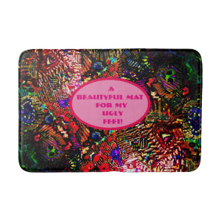 Tapete De Banheiro Pés feios de esteira de banho