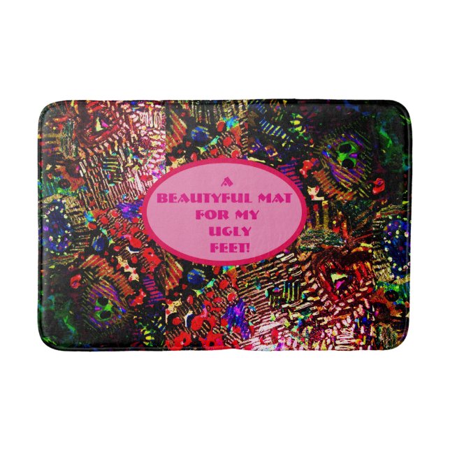 Tapete De Banheiro Pés feios de esteira de banho (Frente)