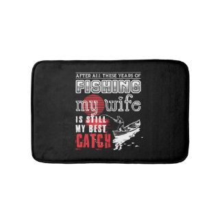 Tapete De Banheiro Pescar - Pescar Com Minha Camisa Esposa