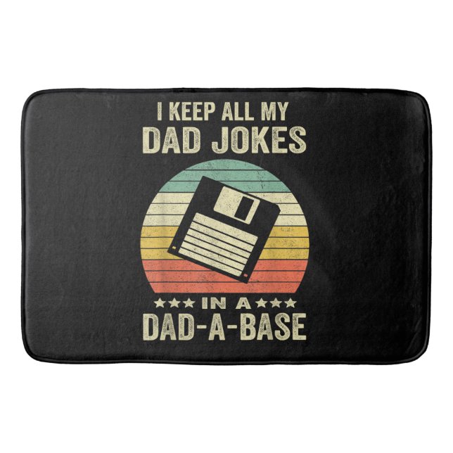 Tapete De Banheiro Piadas engraçadas de pai em dad-a-Base (Frente)