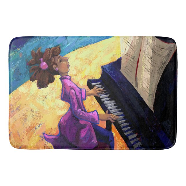 Tapete De Banheiro Piano Concert Art (Frente)