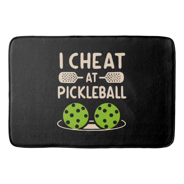 Tapete De Banheiro Pickleball Engraçado (Frente)