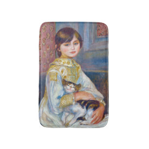 Tapete De Banheiro Pierre-Auguste Renoir - Criança com Gato