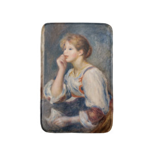 Tapete De Banheiro Pierre-Auguste Renoir - Mulher com Letra