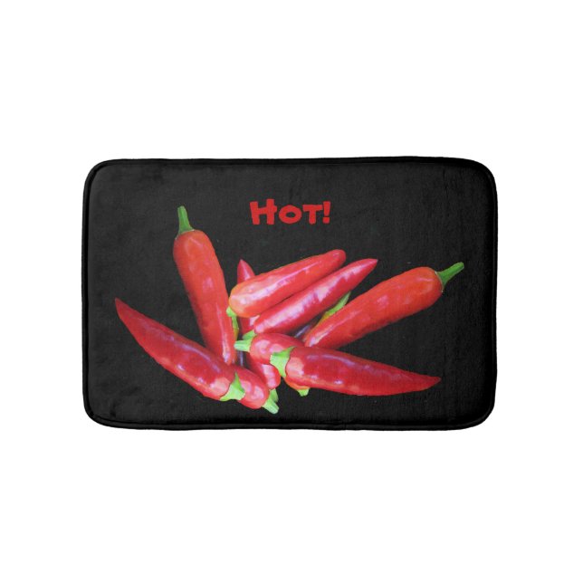 Tapete De Banheiro Pimentos Quentes Bath Mats (frente)