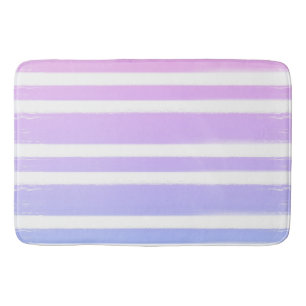 Tapete De Banheiro Pincel de tinta rosa pastel roxo azul