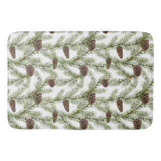 Tapete De Banheiro Pine Cones e Ramificações de Pino