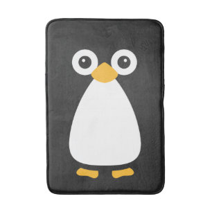 Tapete De Banheiro Pinguim bonito do vetor