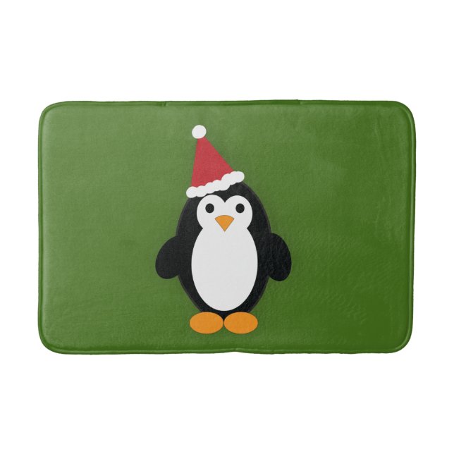 Tapete De Banheiro Pinguim Papais noeis (Frente)