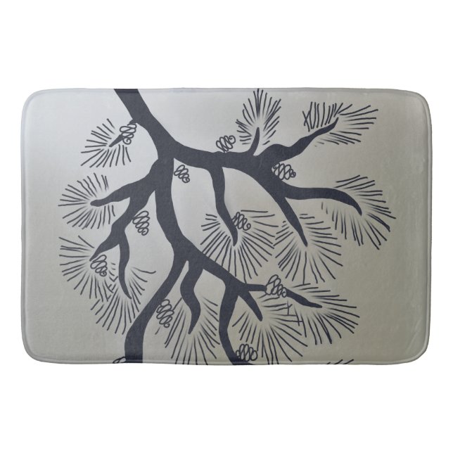 Tapete De Banheiro Pinheiros modernos e pinheiros (Frente)