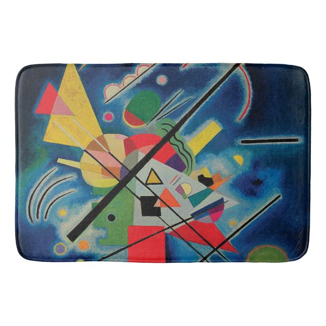 Tapete De Banheiro Pintura azul por Wassily Kandinsky (Frente)