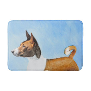 Tapete De Banheiro Pintura Basenji - Arte Original Bonita