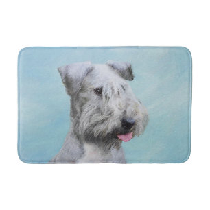 Tapete De Banheiro Pintura de Cesky Terrier - Arte de Cachorro Origin