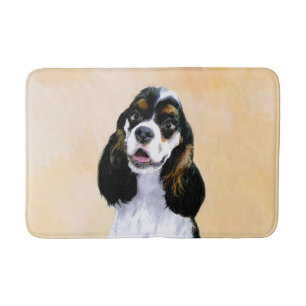 Tapete De Banheiro Pintura De Cocker Spaniel (Participante) - Arte De