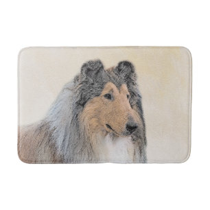 Tapete De Banheiro Pintura de Collie (Rough) - Arte Cão Original Bon
