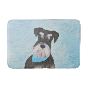 Tapete De Banheiro Pintura de Schnauzer (Miniatura) - Cachorro Origin