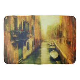 Tapete De Banheiro Pintura do Canal de Veneza
