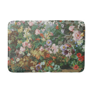 Tapete De Banheiro Pintura floral de flores coloridas vintage bonitas