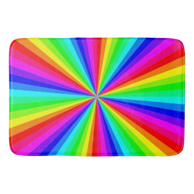 TAPETE DE BANHEIRO PINWHEEL RAINBOW (Frente)