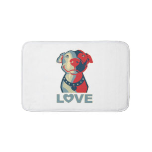 Tapete De Banheiro Pitbull - AMOR