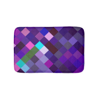 Tapete De Banheiro Pixelated Pattern - Purple
