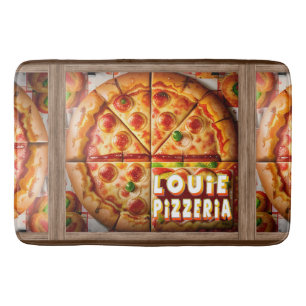 Tapete De Banheiro Pizza Pizzeria Design