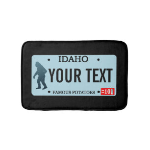 Tapete De Banheiro Placa de Licença Idaho Sasquatch