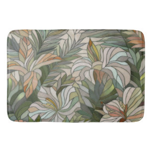 Tapete De Banheiro Plantas tropicais Arte Digital do Mosaico
