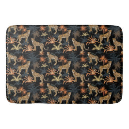 Tapete De Banheiro Plantas Tropicais e Queijos