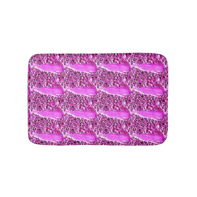 Tapete De Banheiro pod de baleias rosa (frente)