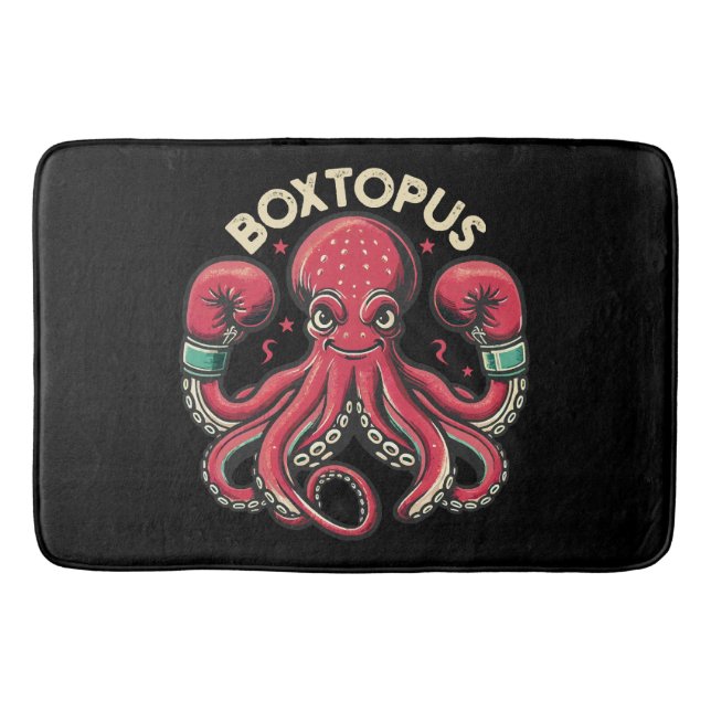 Tapete De Banheiro Polvo de Boxe - Boxtopus (Frente)