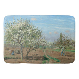 Tapete De Banheiro Pomar em Flor, Louveciennes  Camille Pissarro  