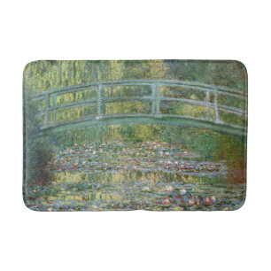Tapete De Banheiro Ponte Japonesa de Claude Monet Arte da Ninféia
