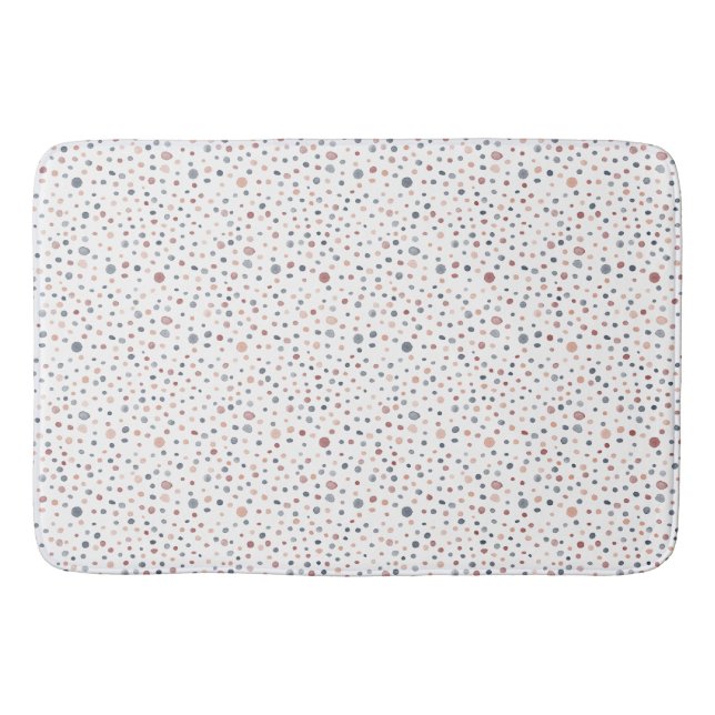 Tapete De Banheiro Pontos de Aquarela Marcus Confetti (Frente)