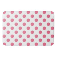 Pontos polka rosa e branco