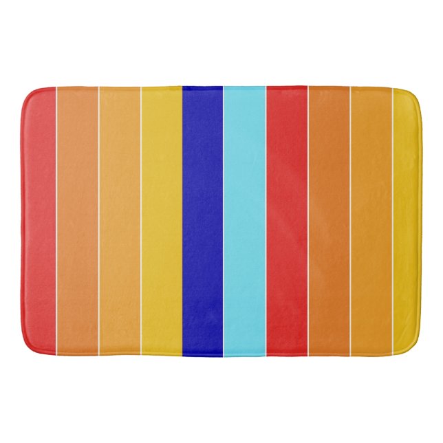 Tapete De Banheiro Pop Art Stripes Bermudas (Frente)