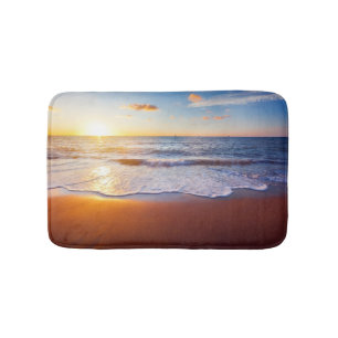 Tapete De Banheiro Por do sol e praia