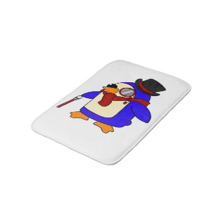 Tapete De Banheiro Posh Red Penguin