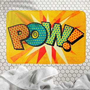 Tapete De Banheiro POW Diversão Retro Quadrinhos Pop Art