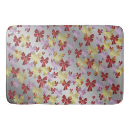 Tapete De Banheiro prata, decoração, presente, arco, feriado, fita,
