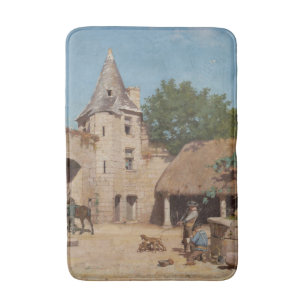 Tapete De Banheiro Preparando-se para a Caça Medieval