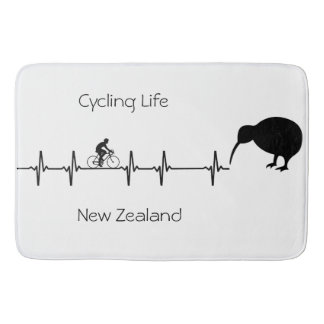 Tapete De Banheiro Presente de Ciclismo da Nova Zelândia Kiwi Bike He