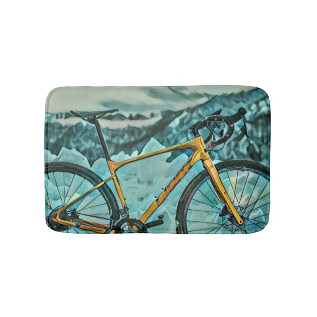 Tapete De Banheiro Presente do touro de bicicleta (frente)