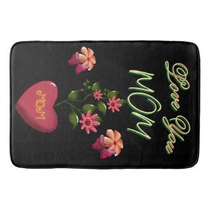 Tapete De Banheiro Presente floral personalizado e feito sob medida p