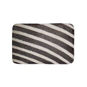 Tapete De Banheiro Preto & branco animais do impressão da zebra