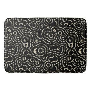 Tapete De Banheiro Preto e Taupe