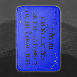 Tapete De Banheiro Preto sobre Shakespeare Azul, devo comparar. |