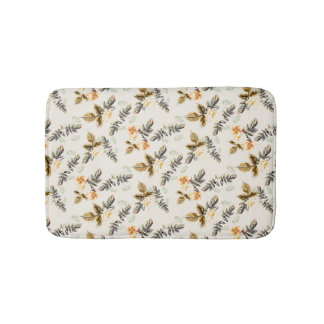 Tapete De Banheiro Pretty Brown Floral Neutral Color Matching